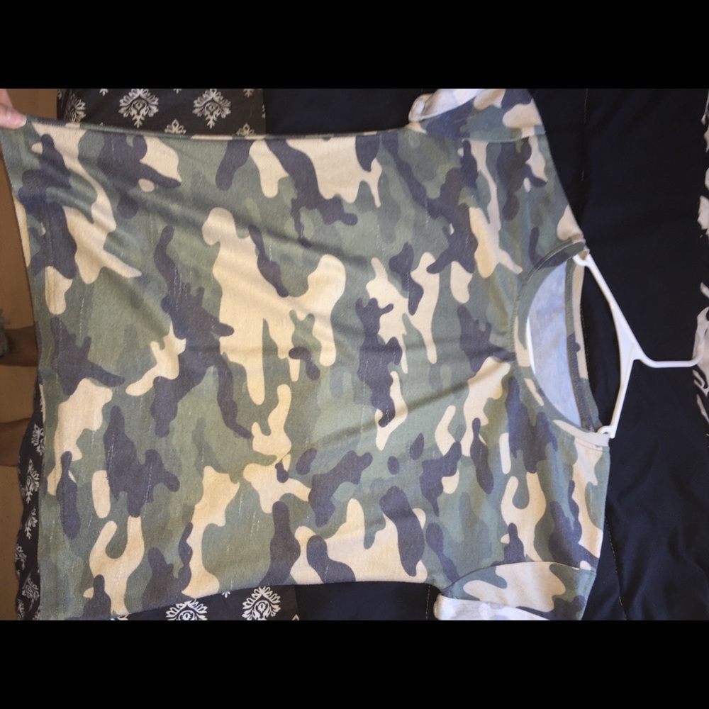 Camo Designed T-Shirt One Size